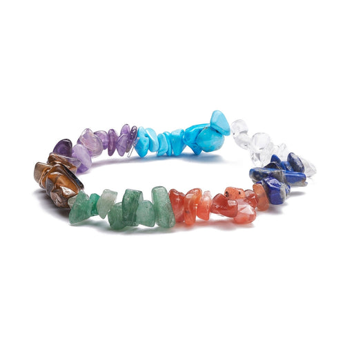 Crystal Gemstone Bracelet Bead Chakra Natural Stone Stretch Reiki Jewellery Gift