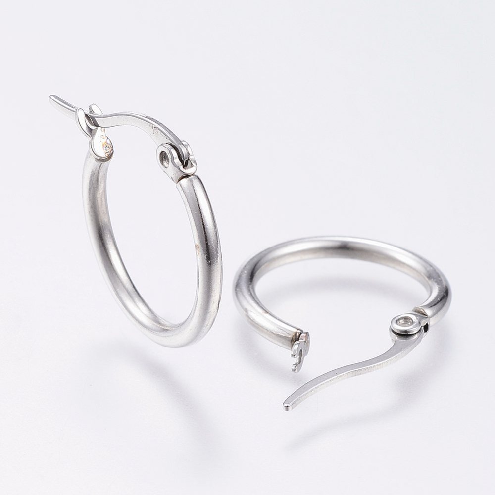 Hypoallergenic Steel Hoop Earrings