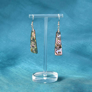 Abalone Shell Triangular Earrings