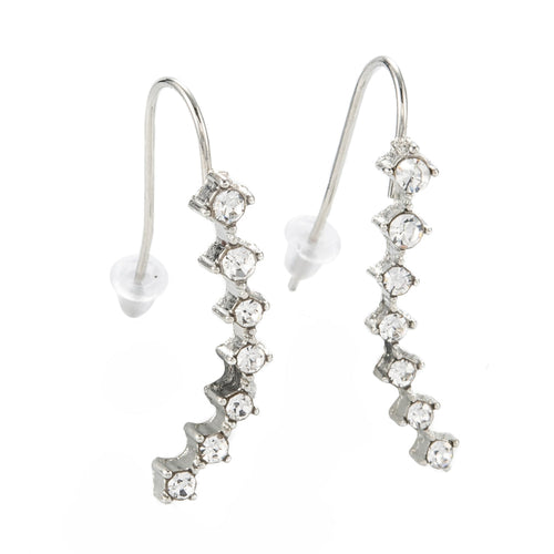 Alloy Rhinestone Dangle Earrings for Mum, Daughter, Sister