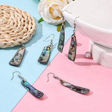 Load image into Gallery viewer, Abalone Shell Triangular Earrings