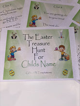 Load image into Gallery viewer, Personalised Easter Treasure Hunt Game