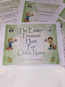 Personalised Easter Treasure Hunt Game