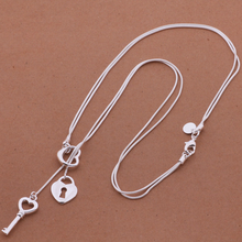 Load image into Gallery viewer, Soulmate Gift Lock and Key Necklace