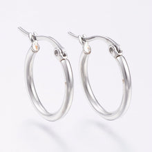 Load image into Gallery viewer, Hypoallergenic Steel Hoop Earrings