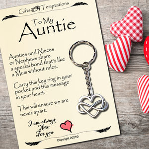 To My Auntie Keyring