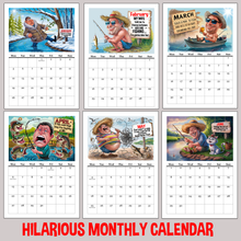 Load image into Gallery viewer, 2026 Calendar, Funny Fishing Theme, A4 Size, Gift For Dads, Husbands and Brothers