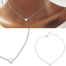 Load image into Gallery viewer, Silver Plated Mini Heart Necklaces