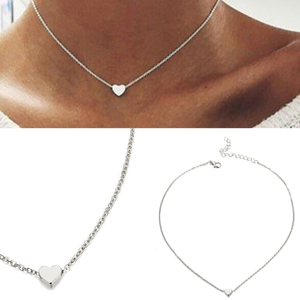 Silver Plated Mini Heart Necklaces