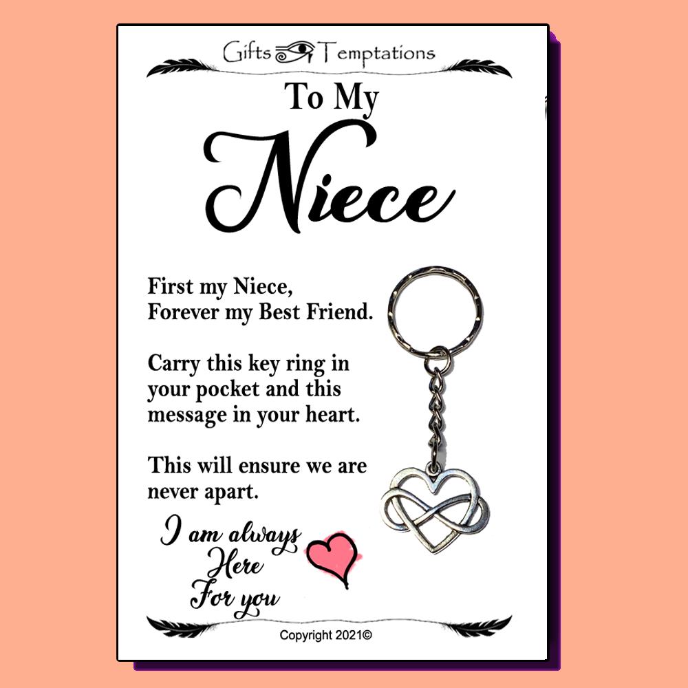 To My Niece Keyring