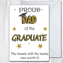 Load image into Gallery viewer, Graduation Card Proud Personalised Grandma, Parents, Mum, Dad