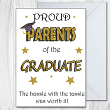 Load image into Gallery viewer, Graduation Card Proud Personalised Grandma, Parents, Mum, Dad