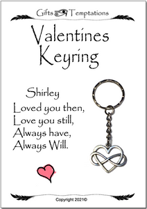 Personalised Valentines Keyring