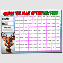 Load image into Gallery viewer, A4 Guess the name Fundraising Scratch Card Game 100 Fund Raiser