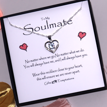 Load image into Gallery viewer, Soulmate Gift Boxed Heart Message Necklace