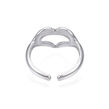 Load image into Gallery viewer, Adjustable Ring - Hands in Heart