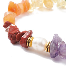 Load image into Gallery viewer, 7 Chakra Bracelet Crystal Jewellery Stones Balance Reiki