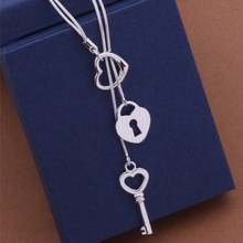 Load image into Gallery viewer, Soulmate Gift Lock and Key Necklace