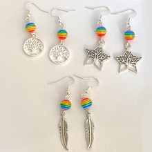 Load image into Gallery viewer, Rainbow Bead Dangle Earrings For Daughters, Sisters, Girlfriends, Mothers