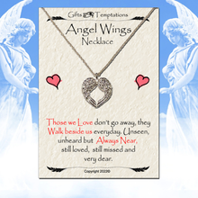 Load image into Gallery viewer, Angel Wings Memorial Gift Necklace