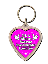 Load image into Gallery viewer, Inspiring Granddaughter Gift Keyring, Inspirational Gift