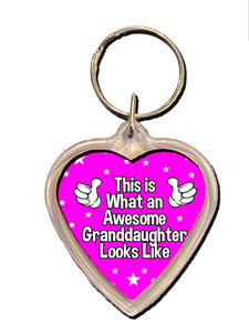 Inspiring Granddaughter Gift Keyring, Inspirational Gift