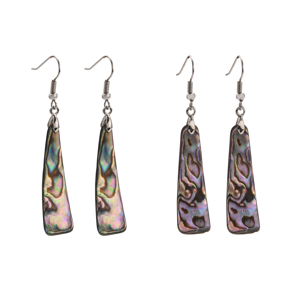 Abalone Shell Triangular Earrings