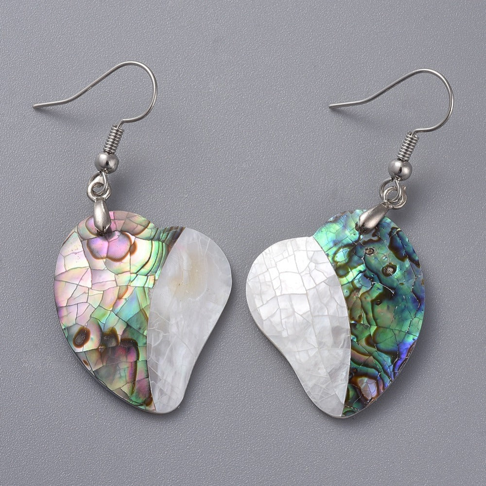 Abalone Shell Ice Drop Earrings