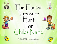 Load image into Gallery viewer, Personalised Easter Treasure Hunt Game