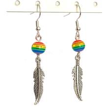 Load image into Gallery viewer, Rainbow Bead Dangle Earrings For Daughters, Sisters, Girlfriends, Mothers