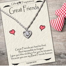 Load image into Gallery viewer, Great Friends Gift Carded Necklace