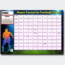 Load image into Gallery viewer, A4 Guess the name Fundraising Scratch Card Game 100 Fund Raiser