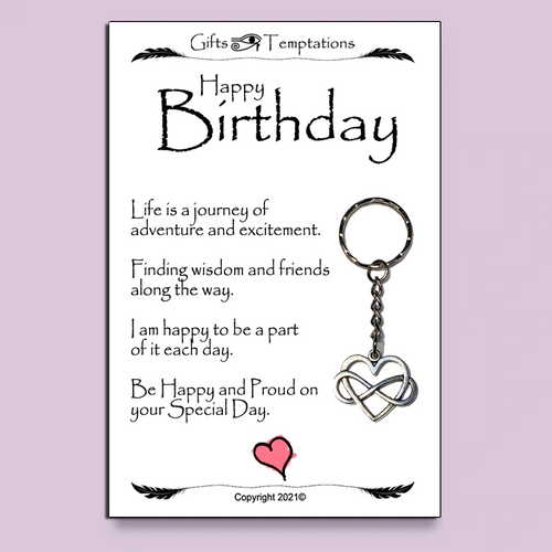 Happy Birthday Keyring