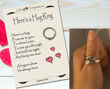 Load image into Gallery viewer, Hug from me to You Adjustable Ring, Think of You, Letter Box Hug Gift or Present