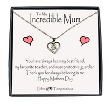 Load image into Gallery viewer, Incredible Mum Boxed Message Necklace