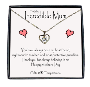 Incredible Mum Boxed Message Necklace