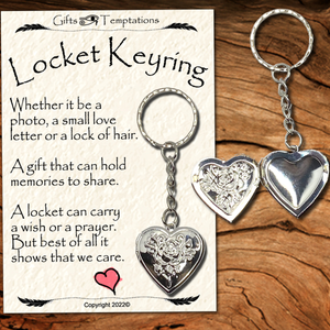 Locket Keyring - Gift for Mothers Day, Daughter, Sisters, Granddaughters