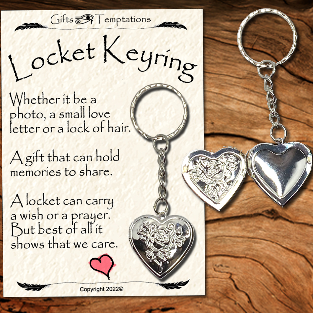 Locket Keyring - Gift for Mothers Day, Daughter, Sisters, Granddaughters