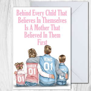 Mothers Day Card - Behind Every Child