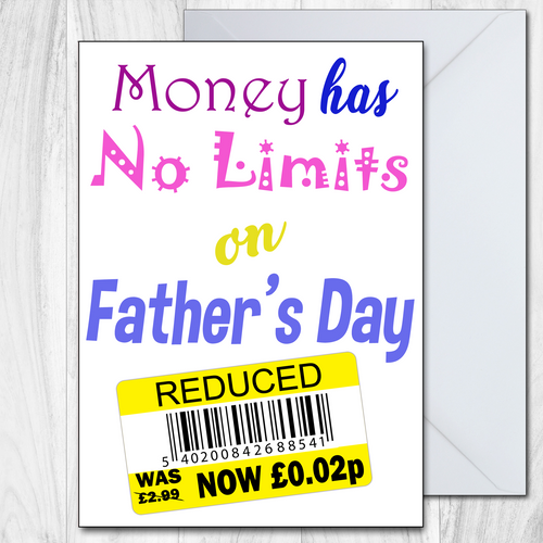 Fathers Day Card for Dad From Daughter or Son Father's Day Card For Dad