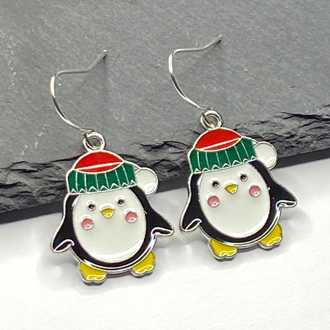 Cute Penguin Earrings Chistmas Gift