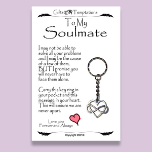 To My Soulmate Keyring