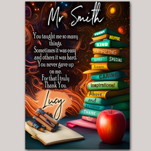 Load image into Gallery viewer, Personalised Leaving Thank You Gift For Teacher