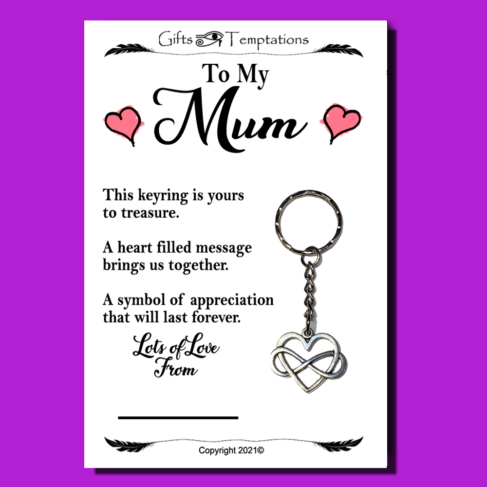 To My Mum Keyring